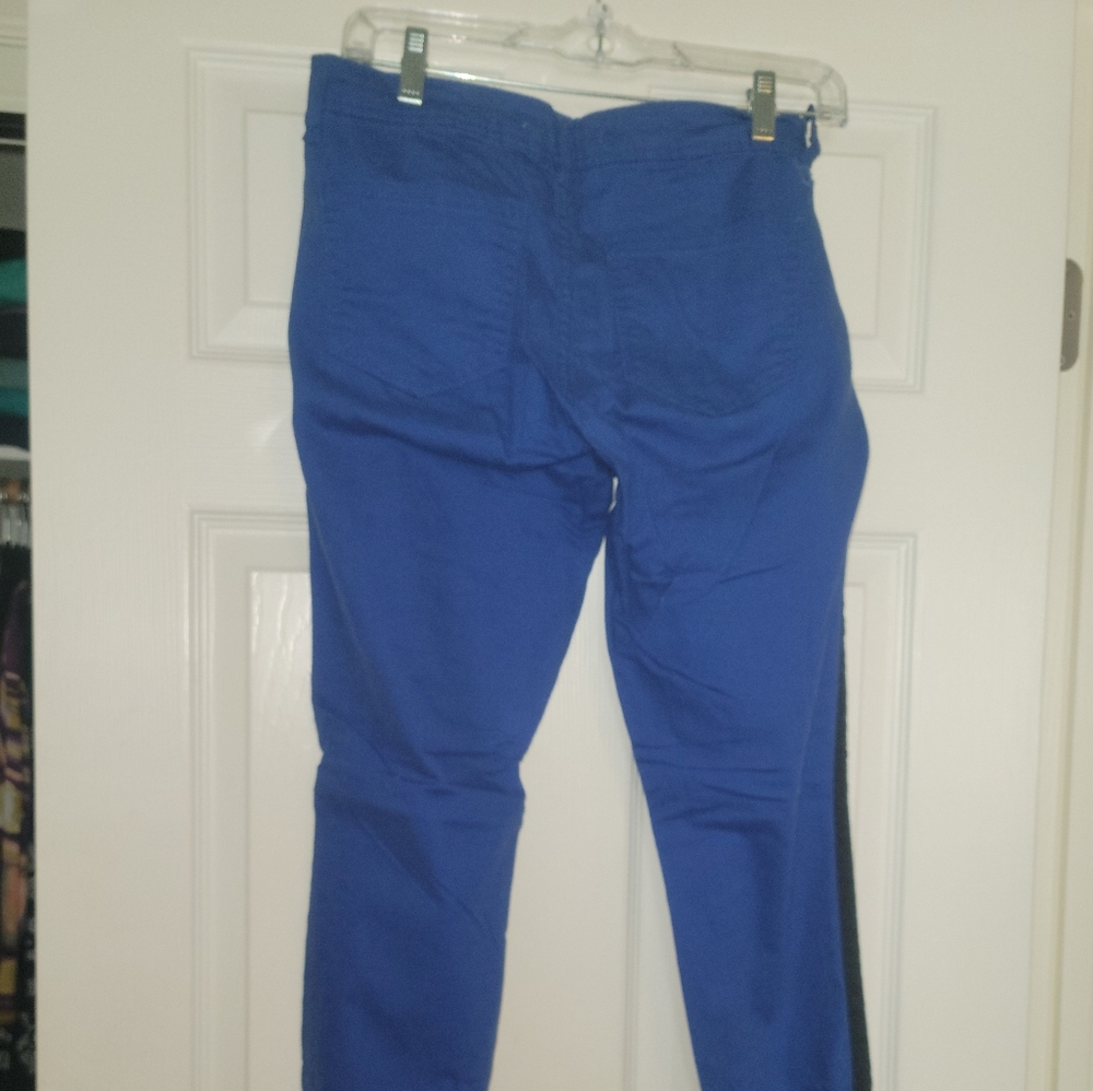 Skinny Blue Fashion Pants